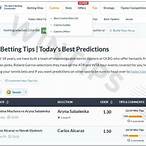 tennis bet predictions for today